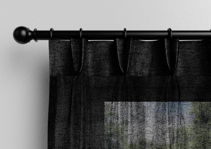 Brescia Voile, Raven Black - Made to Measure Curtains - Image 10